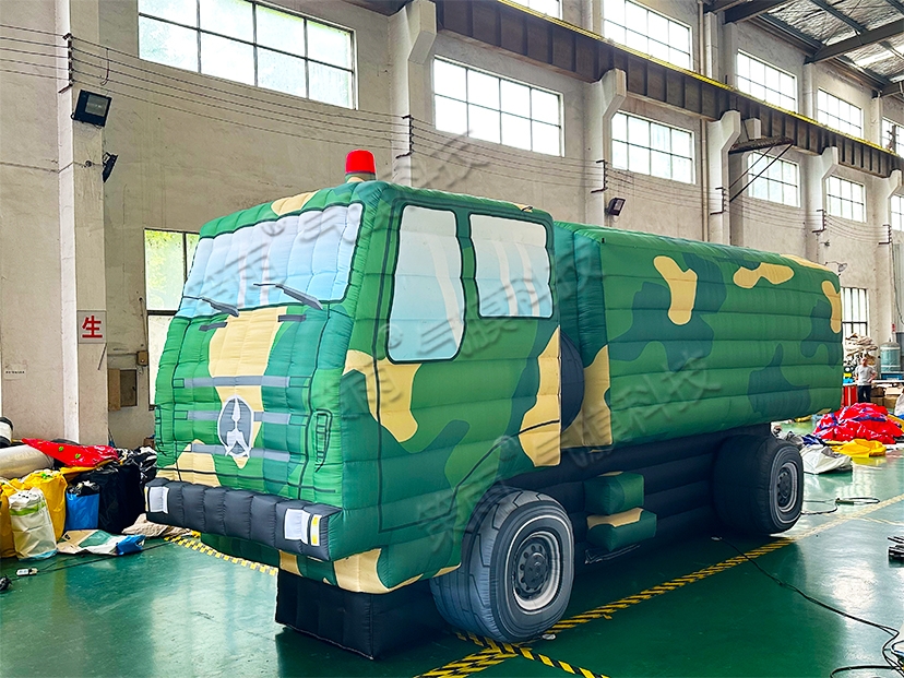 南京充气仿真军用运输车